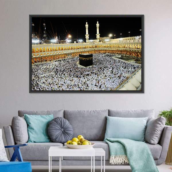 Islamic Holy Place Canvas Wall Art-5 Horizontal-Gallery Wrap-22" x 12"-Tiaracle