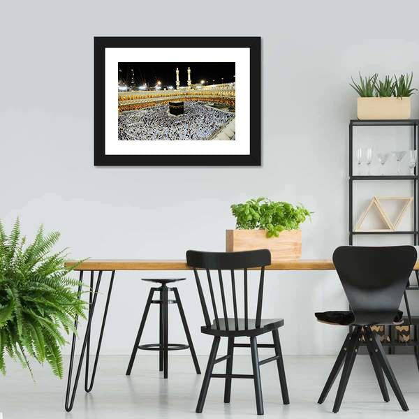 Islamic Holy Place Canvas Wall Art-3 Horizontal-Gallery Wrap-25" x 16"-Tiaracle
