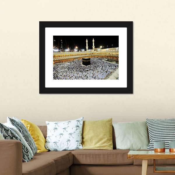 Islamic Holy Place Canvas Wall Art-3 Horizontal-Gallery Wrap-25" x 16"-Tiaracle