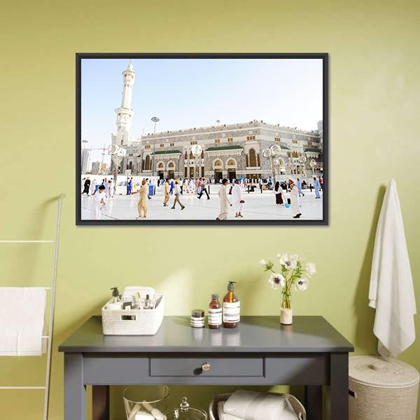 Islamic Holy Place Mecca Canvas Wall Art-5 Horizontal-Gallery Wrap-22" x 12"-Tiaracle