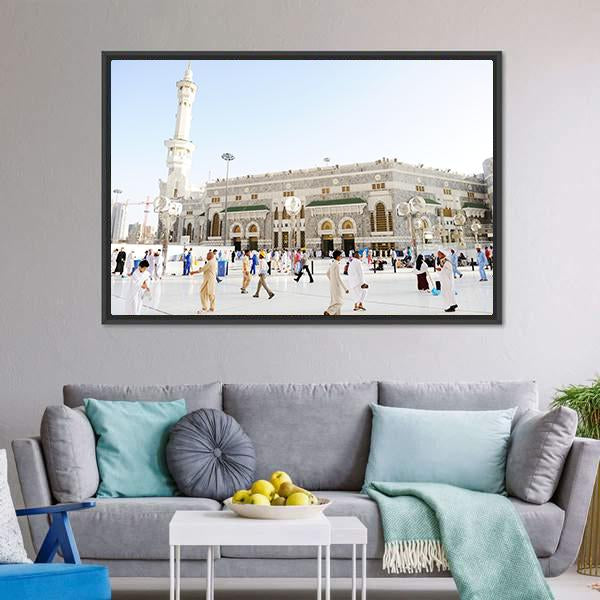 Islamic Holy Place Mecca Canvas Wall Art-5 Horizontal-Gallery Wrap-22" x 12"-Tiaracle