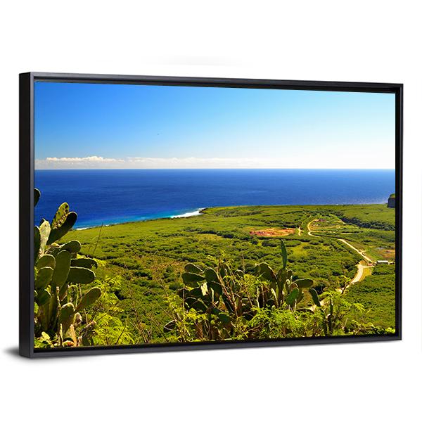 Island Of Saipan Canvas Wall Art-3 Horizontal-Gallery Wrap-25" x 16"-Tiaracle