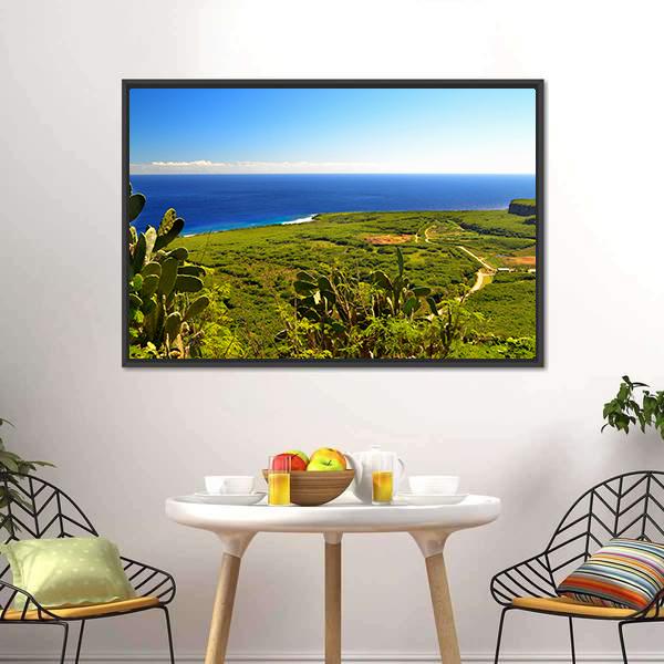 Island Of Saipan Canvas Wall Art-5 Horizontal-Gallery Wrap-22" x 12"-Tiaracle