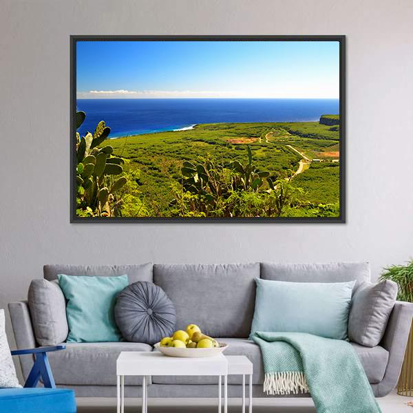 Island Of Saipan Canvas Wall Art-5 Horizontal-Gallery Wrap-22" x 12"-Tiaracle