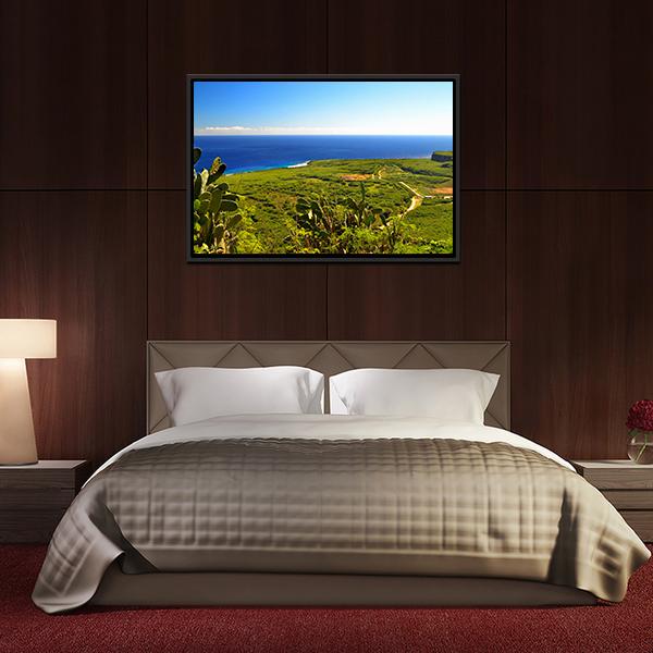 Island Of Saipan Canvas Wall Art-3 Horizontal-Gallery Wrap-25" x 16"-Tiaracle