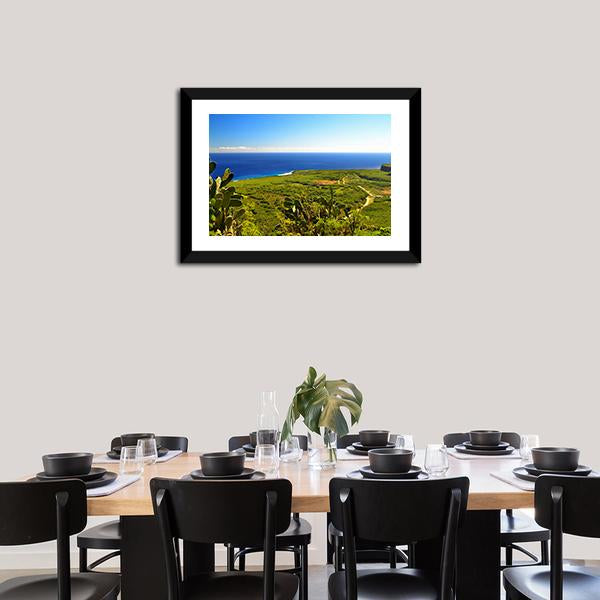 Island Of Saipan Canvas Wall Art-3 Horizontal-Gallery Wrap-25" x 16"-Tiaracle