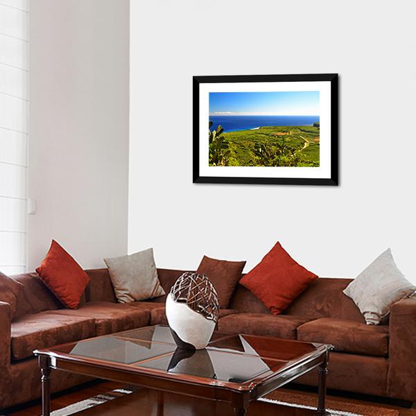 Island Of Saipan Canvas Wall Art-3 Horizontal-Gallery Wrap-25" x 16"-Tiaracle