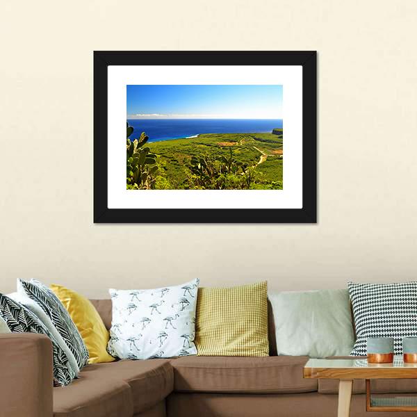 Island Of Saipan Canvas Wall Art-5 Horizontal-Gallery Wrap-22" x 12"-Tiaracle