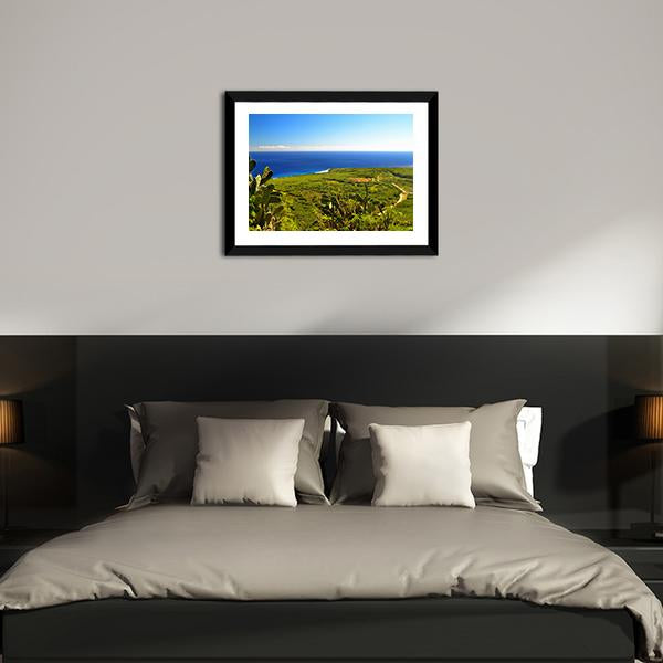Island Of Saipan Canvas Wall Art-3 Horizontal-Gallery Wrap-25" x 16"-Tiaracle