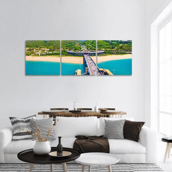 Island Of Sanya China Panoramic Canvas Wall Art-3 Piece-25" x 08"-Tiaracle