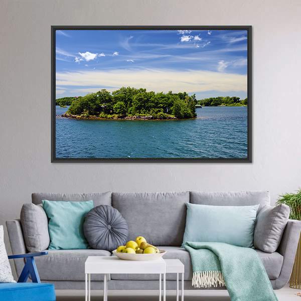 Islands In National Park Ontario Canada Canvas Wall Art-3 Horizontal-Gallery Wrap-25" x 16"-Tiaracle