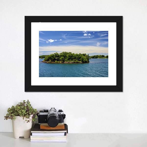 Islands In National Park Ontario Canada Canvas Wall Art-1 Piece-Framed Print-20" x 16"-Tiaracle