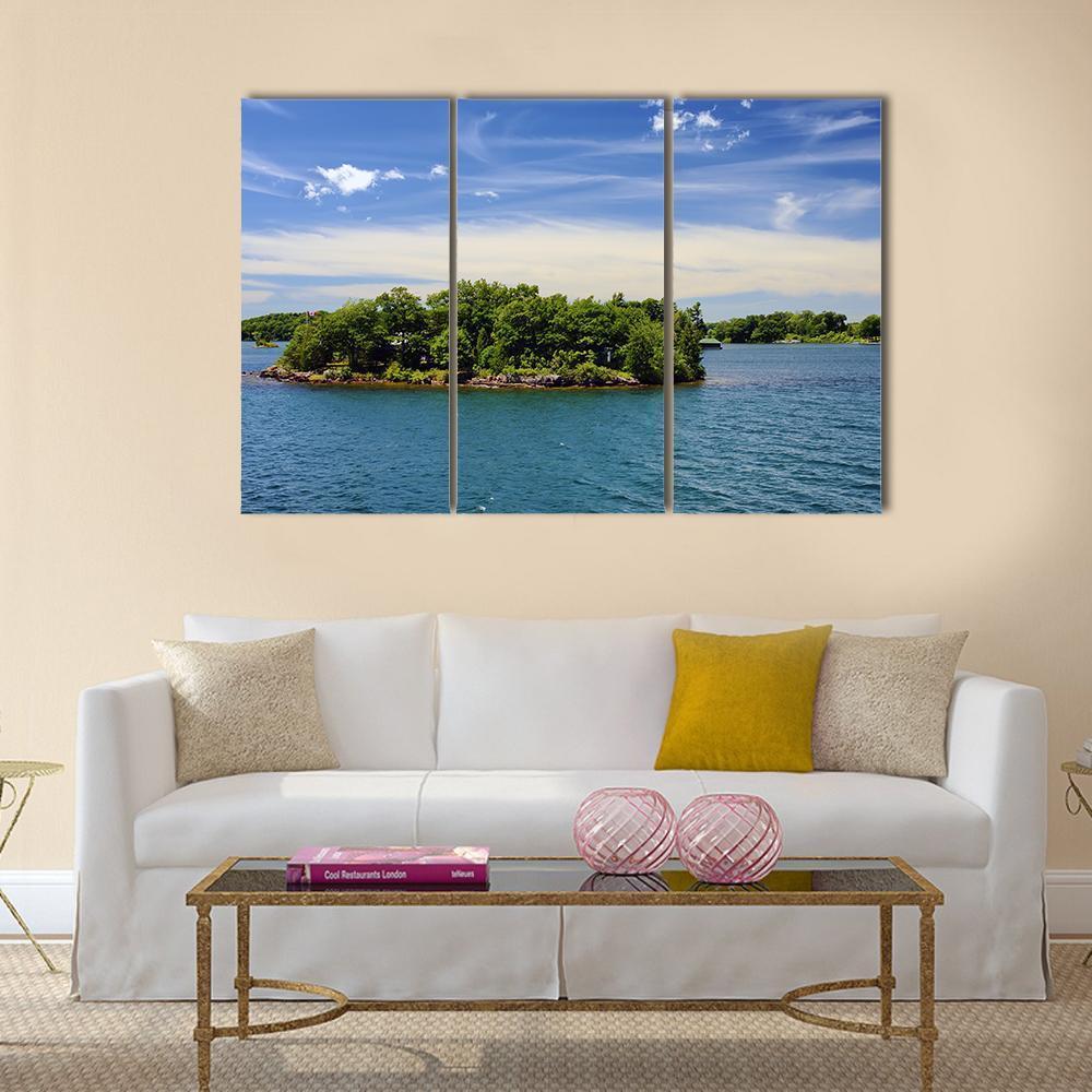 Islands In National Park Ontario Canada Canvas Wall Art-3 Horizontal-Gallery Wrap-37" x 24"-Tiaracle