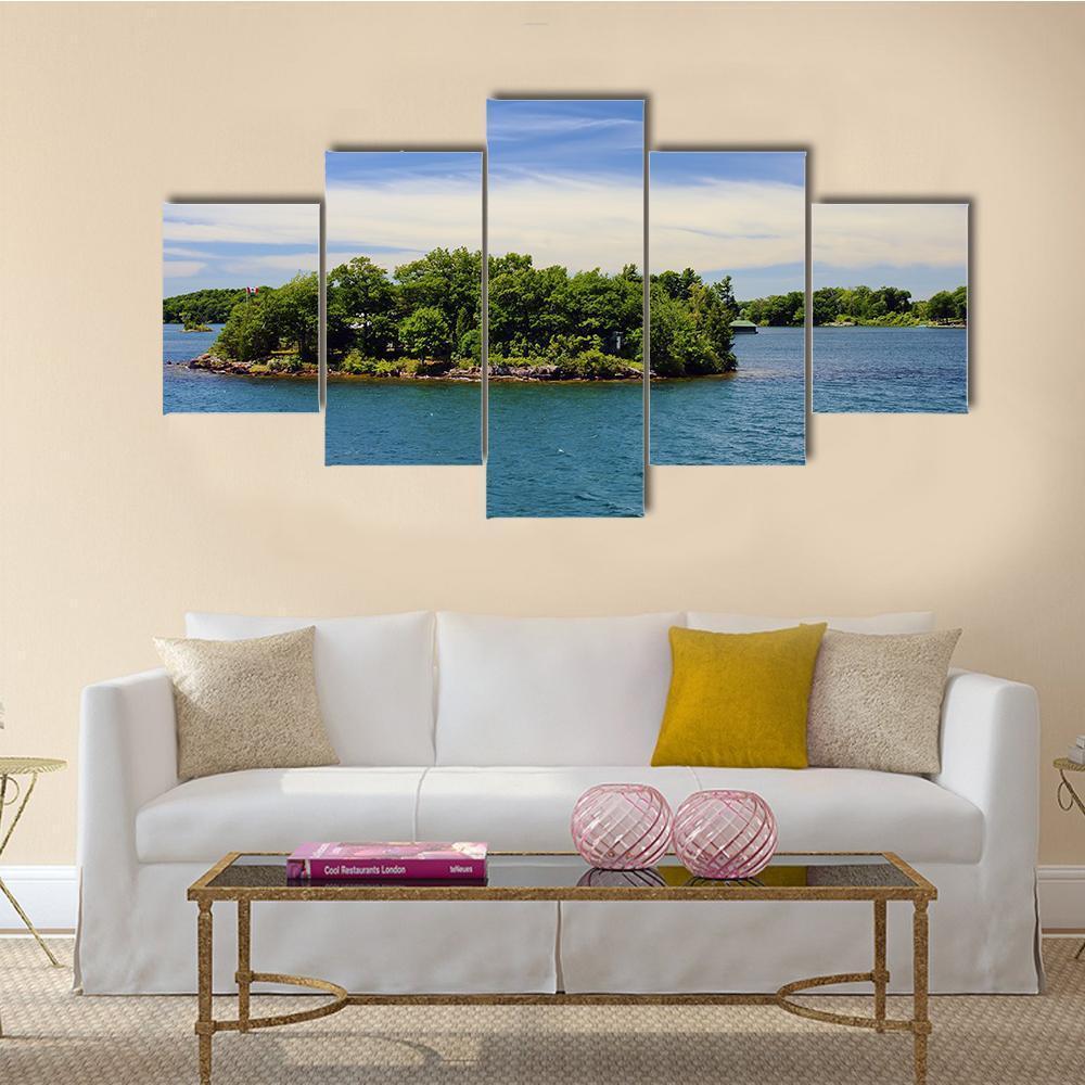 Islands In National Park Ontario Canada Canvas Wall Art-5 Pop-Gallery Wrap-47" x 32"-Tiaracle