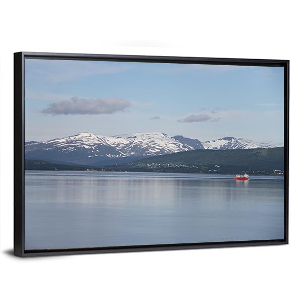 Islands Of Kvaloya &amp; Senja Canvas Wall Art-3 Horizontal-Gallery Wrap-25" x 16"-Tiaracle