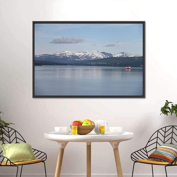 Islands Of Kvaloya & Senja Canvas Wall Art-3 Horizontal-Gallery Wrap-25" x 16"-Tiaracle