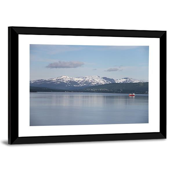 Islands Of Kvaloya &amp; Senja Canvas Wall Art-3 Horizontal-Gallery Wrap-25" x 16"-Tiaracle