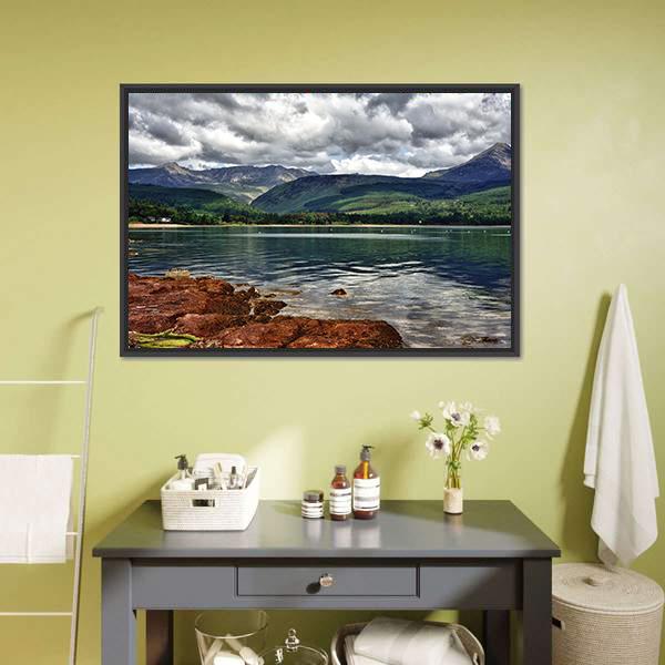 Isle Of Arran In Scotland Canvas Wall Art-1 Piece-Floating Frame-24" x 16"-Tiaracle