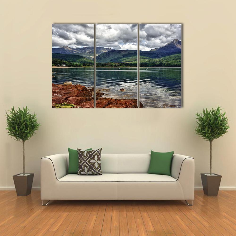Isle Of Arran In Scotland Canvas Wall Art-3 Horizontal-Gallery Wrap-37" x 24"-Tiaracle