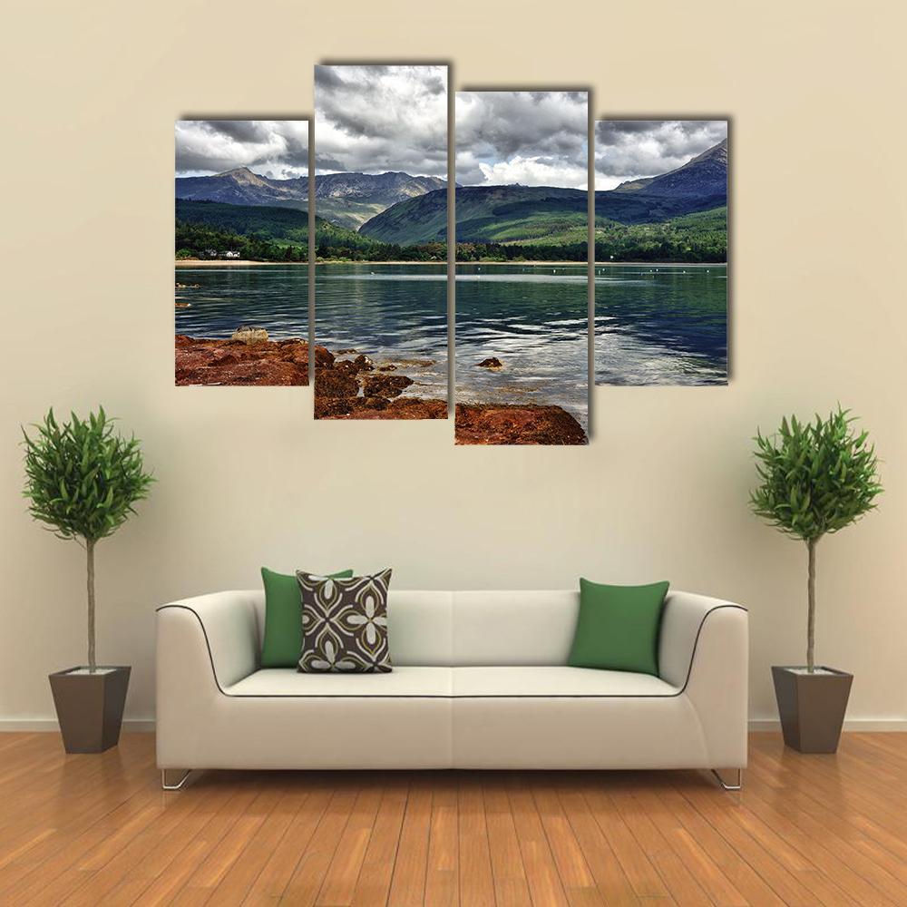 Isle Of Arran In Scotland Canvas Wall Art-4 Pop-Gallery Wrap-50" x 32"-Tiaracle