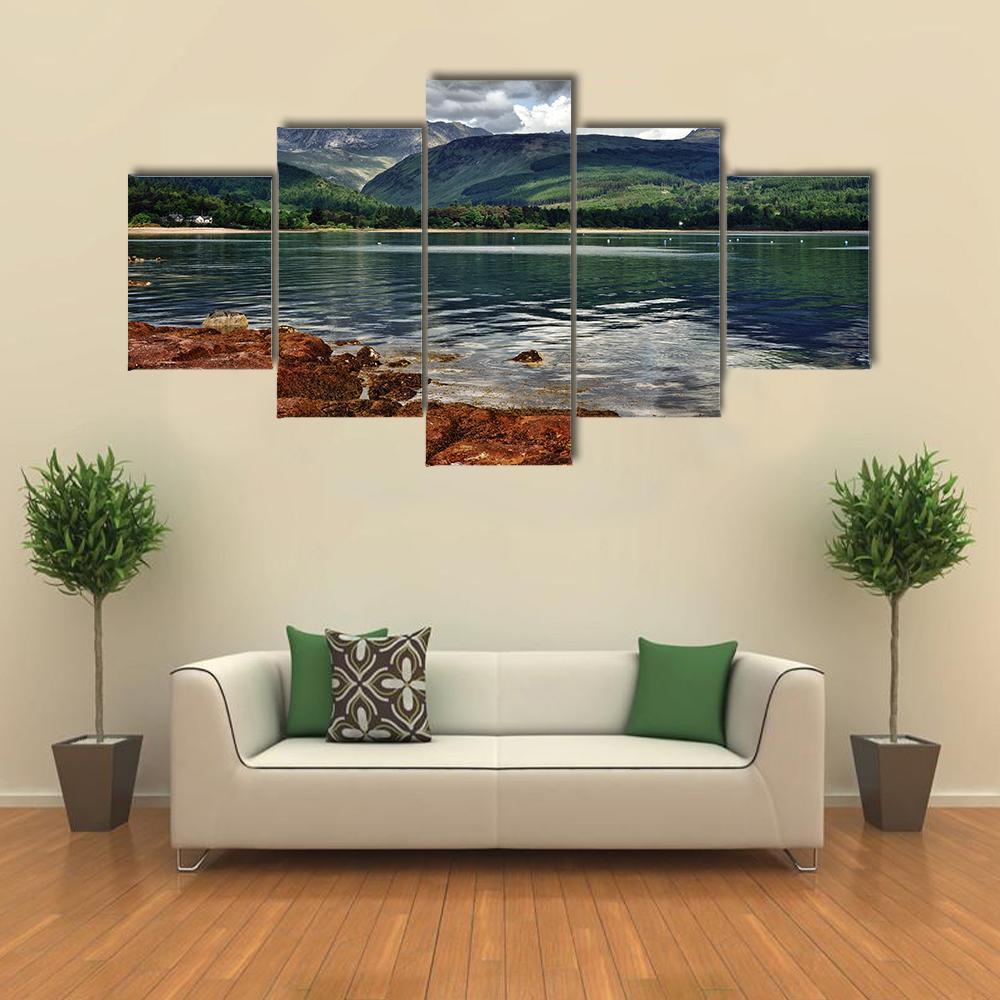 Isle Of Arran In Scotland Canvas Wall Art-5 Star-Gallery Wrap-62" x 32"-Tiaracle