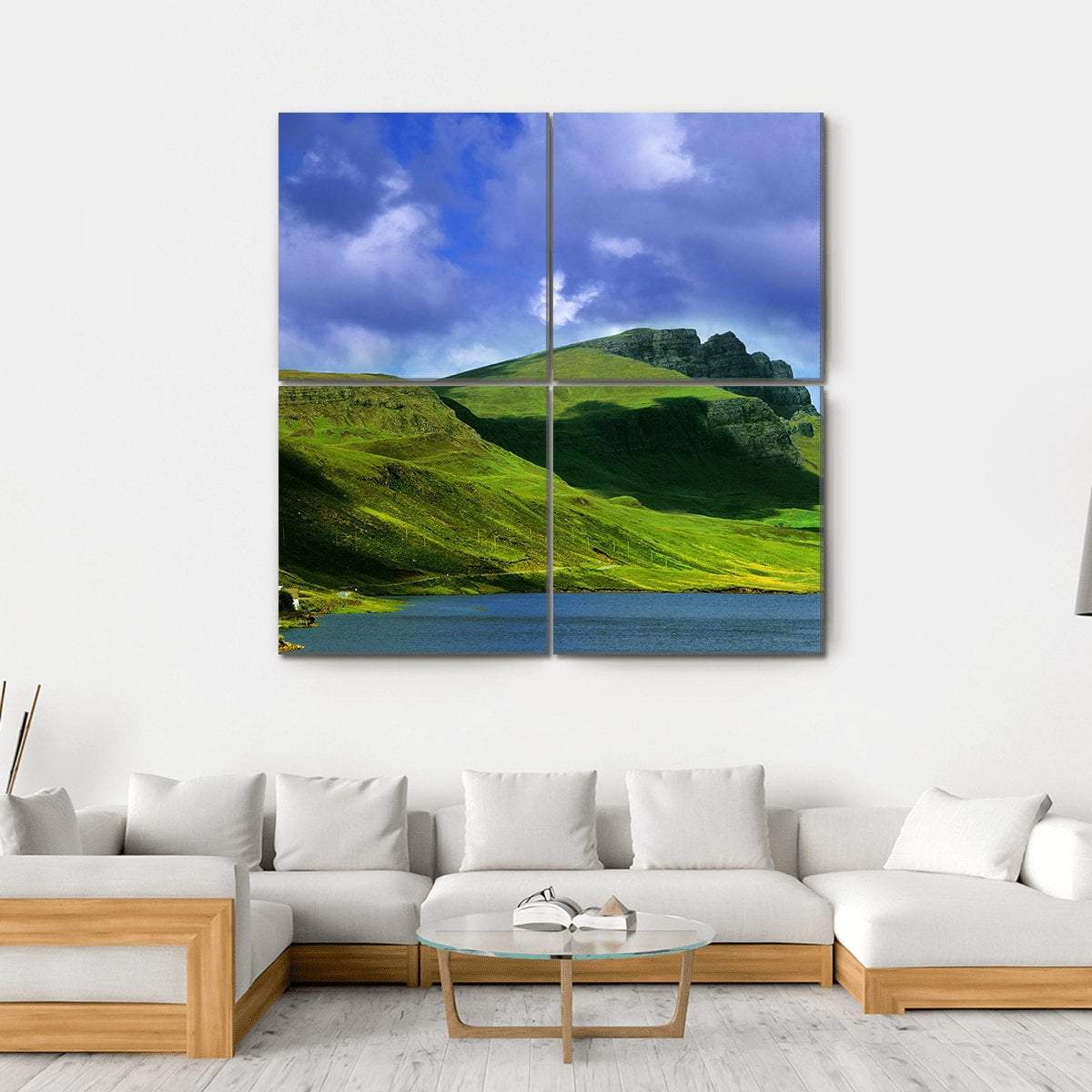 Isle Of Skye In Scotland Canvas Wall Art-4 Square-Gallery Wrap-17" x 17"-Tiaracle