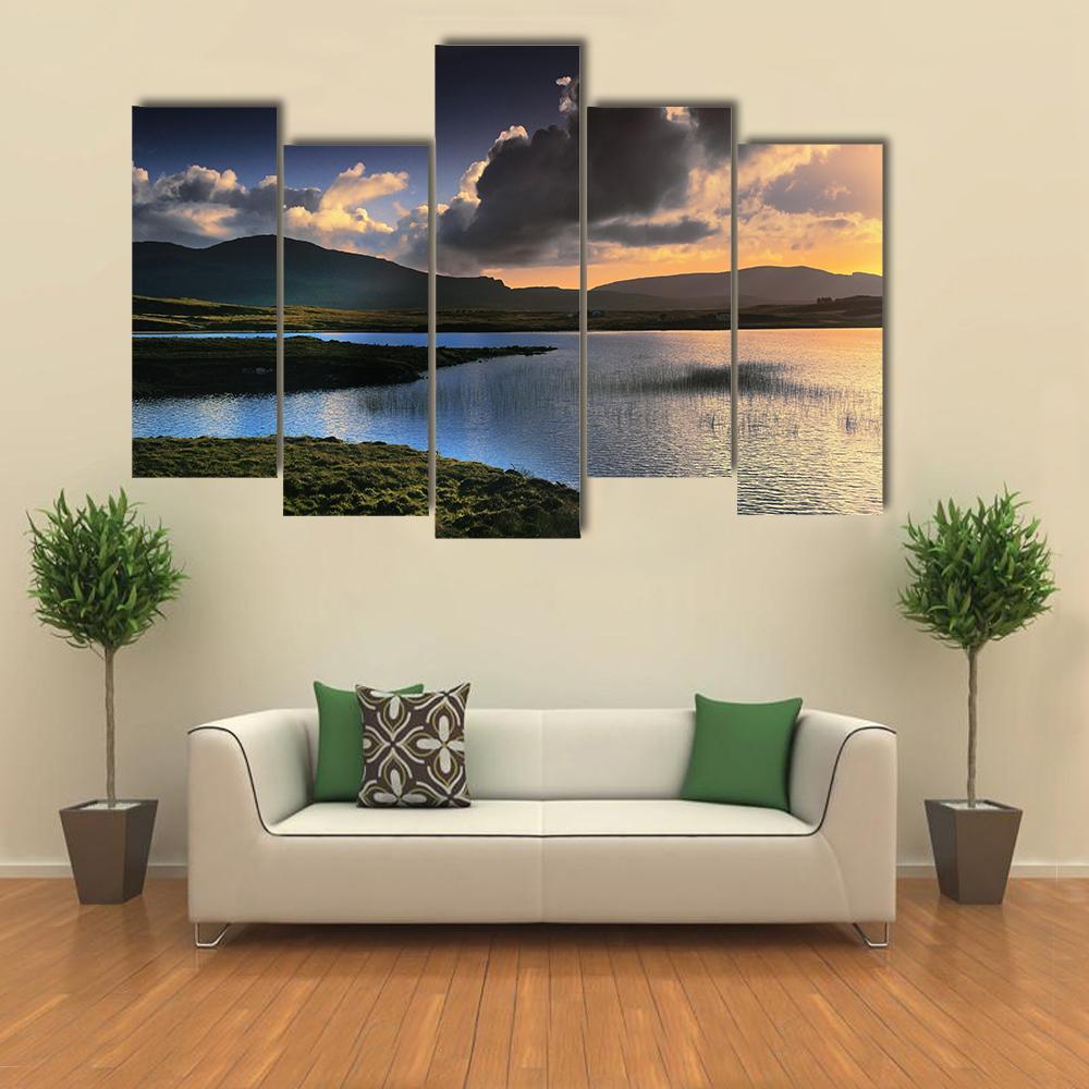 Isle Of Skye Scotland Canvas Wall Art-5 Pop-Gallery Wrap-47" x 32"-Tiaracle