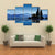 Islet In The Lake Canvas Wall Art-5 Pop-Gallery Wrap-47" x 32"-Tiaracle