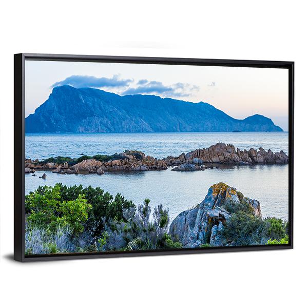 Isola Tavolara Canvas Wall Art-5 Horizontal-Gallery Wrap-22" x 12"-Tiaracle