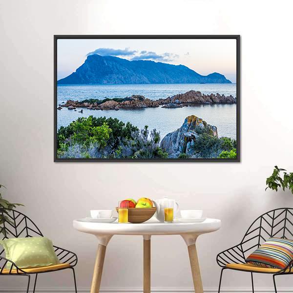 Isola Tavolara Canvas Wall Art-3 Horizontal-Gallery Wrap-25" x 16"-Tiaracle