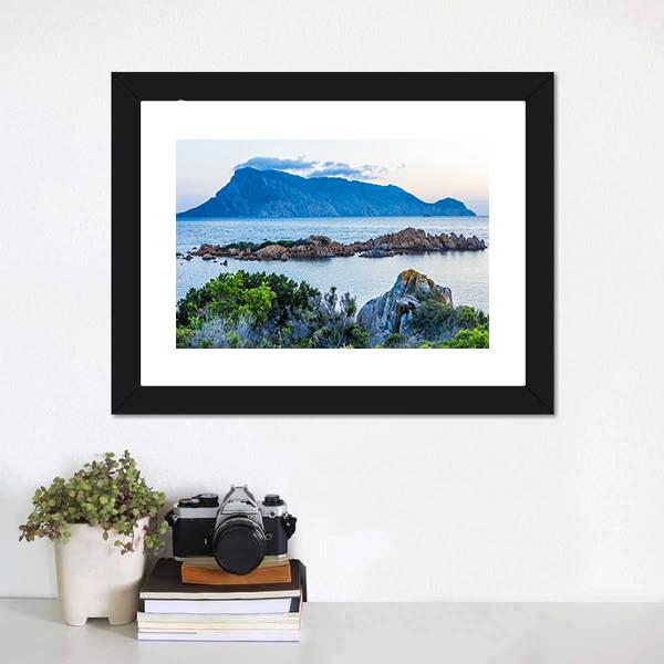 Isola Tavolara Canvas Wall Art-5 Horizontal-Gallery Wrap-22" x 12"-Tiaracle