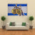 Israel Flag With Bitcoin Canvas Wall Art-3 Horizontal-Gallery Wrap-37" x 24"-Tiaracle