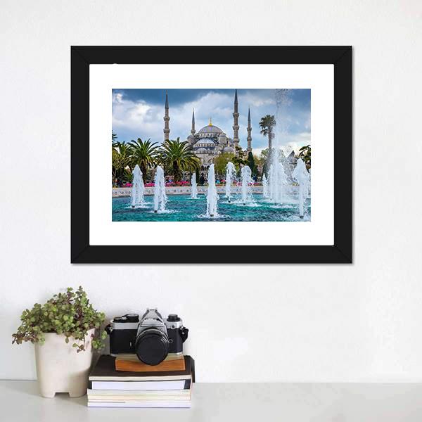 Istanbul Capital Of Turkey Canvas Wall Art-1 Piece-Framed Print-20" x 16"-Tiaracle