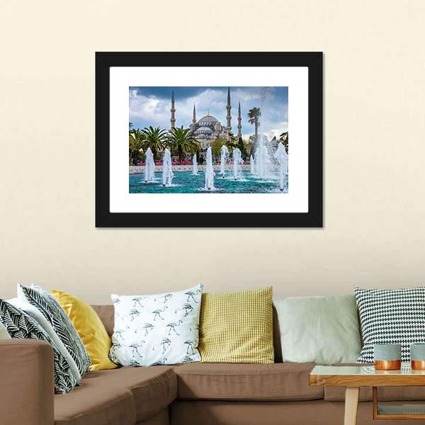 Istanbul Capital Of Turkey Canvas Wall Art-5 Horizontal-Gallery Wrap-22" x 12"-Tiaracle