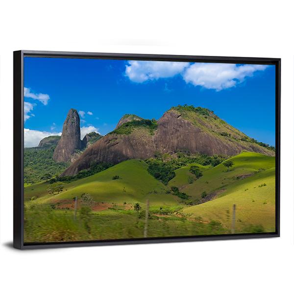 Itabira Peak In Brazil's Countryside Canvas Wall Art-3 Horizontal-Gallery Wrap-25" x 16"-Tiaracle