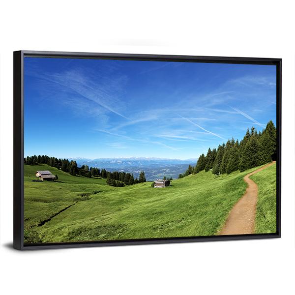 Italian Mountain In Tyrol Canvas Wall Art-3 Horizontal-Gallery Wrap-25" x 16"-Tiaracle