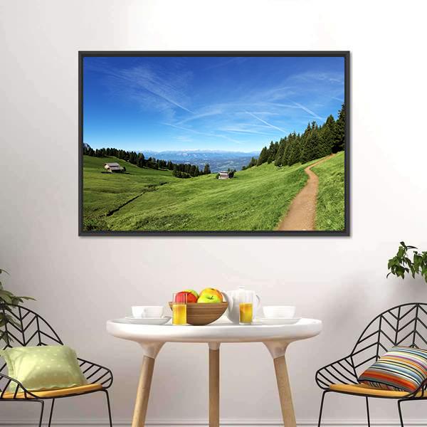 Italian Mountain In Tyrol Canvas Wall Art-3 Horizontal-Gallery Wrap-25" x 16"-Tiaracle