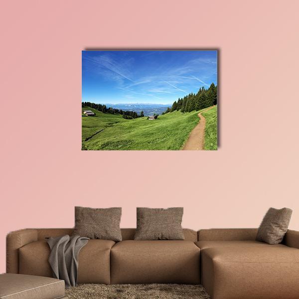 Italian Mountain In Tyrol Canvas Wall Art-1 Piece-Gallery Wrap-48" x 32"-Tiaracle