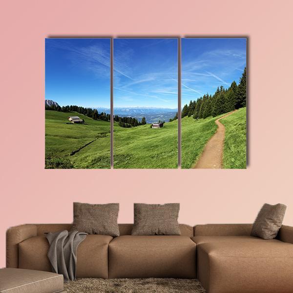 Italian Mountain In Tyrol Canvas Wall Art-3 Horizontal-Gallery Wrap-25" x 16"-Tiaracle