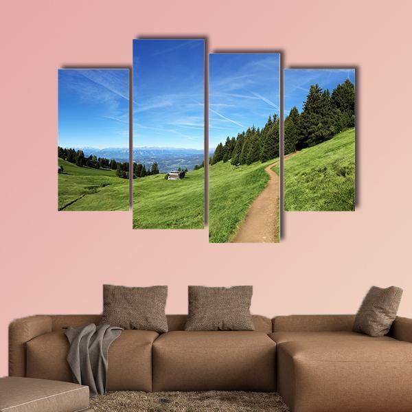 Italian Mountain In Tyrol Canvas Wall Art-4 Pop-Gallery Wrap-50" x 32"-Tiaracle