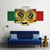 Italy Flag With Bitcoins Canvas Wall Art-4 Pop-Gallery Wrap-50" x 32"-Tiaracle