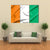 Ivory Coast Flag Canvas Wall Art-3 Horizontal-Gallery Wrap-37" x 24"-Tiaracle