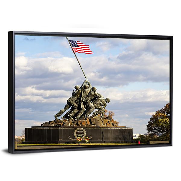 Iwo Jima Memorial USA Canvas Wall Art-3 Horizontal-Gallery Wrap-25&quot; x 16&quot;-Tiaracle