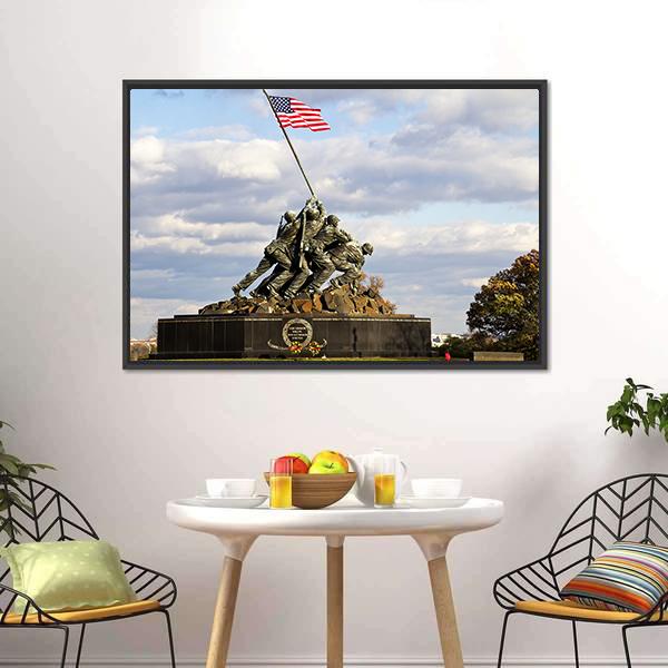 Iwo Jima Memorial USA Canvas Wall Art-5 Horizontal-Gallery Wrap-22" x 12"-Tiaracle