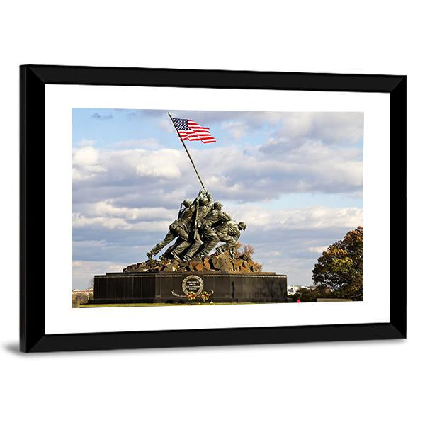 Iwo Jima Memorial USA Canvas Wall Art-3 Horizontal-Gallery Wrap-25&quot; x 16&quot;-Tiaracle