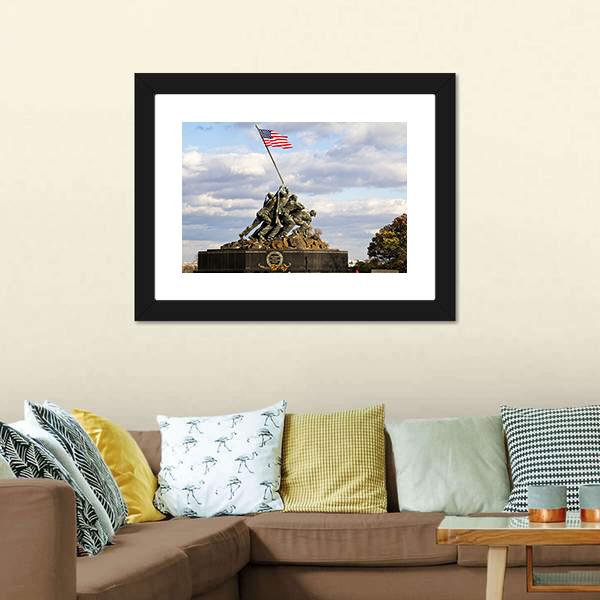 Iwo Jima Memorial USA Canvas Wall Art-5 Horizontal-Gallery Wrap-22" x 12"-Tiaracle