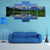 Jackson Lake Canvas Wall Art-5 Star-Gallery Wrap-62" x 32"-Tiaracle