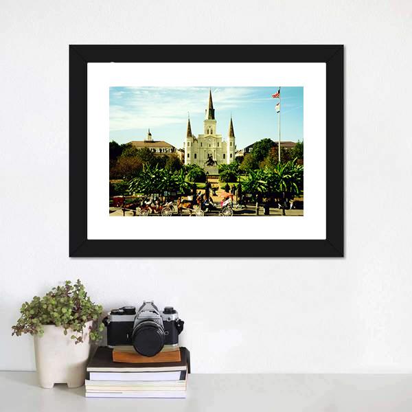 Jackson Square Canvas Wall Art-1 Piece-Framed Print-20" x 16"-Tiaracle