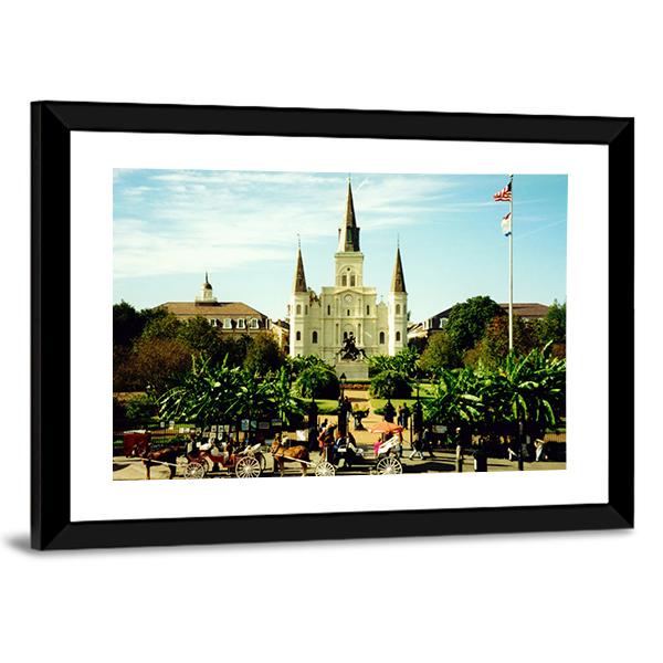 Jackson Square Canvas Wall Art-3 Horizontal-Gallery Wrap-25" x 16"-Tiaracle