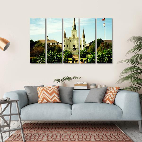 Jackson Square Canvas Wall Art-5 Horizontal-Gallery Wrap-22" x 12"-Tiaracle